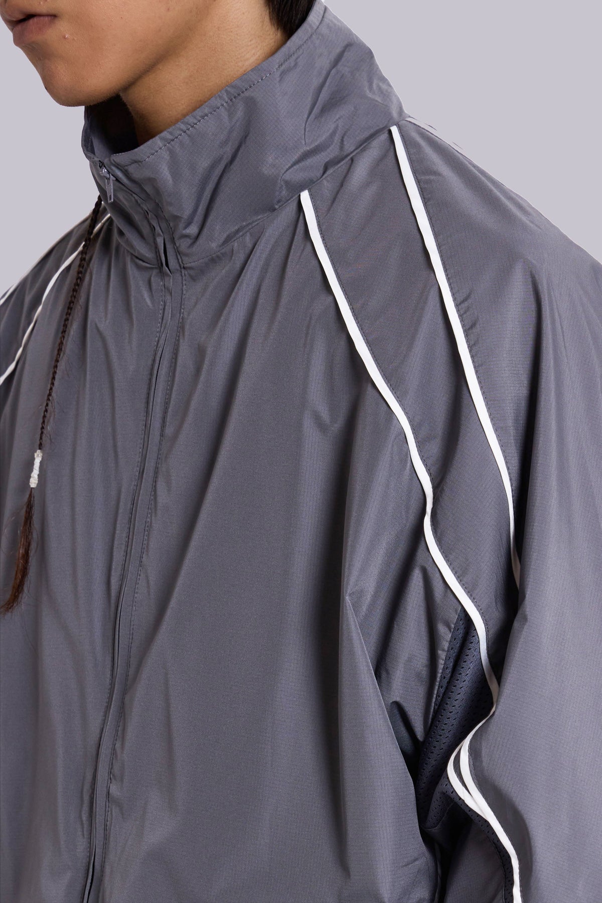 Grey Vapor Tracksuit Top