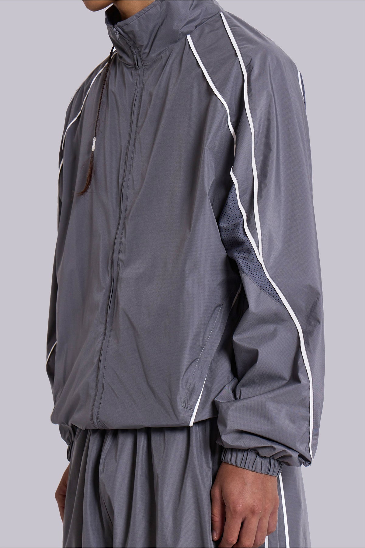 Grey Vapor Tracksuit Top
