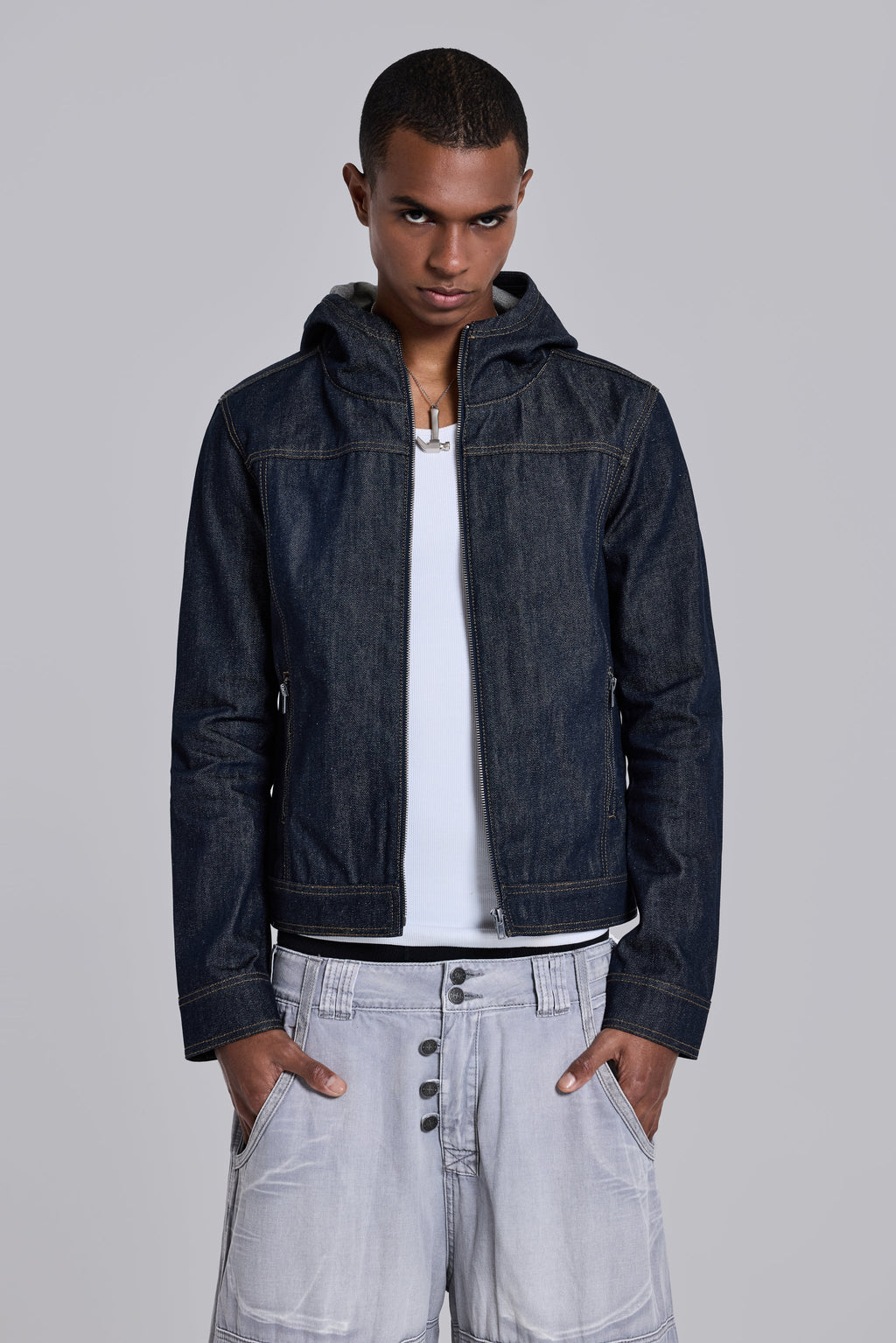 Indigo Bedrock Denim Jacket
