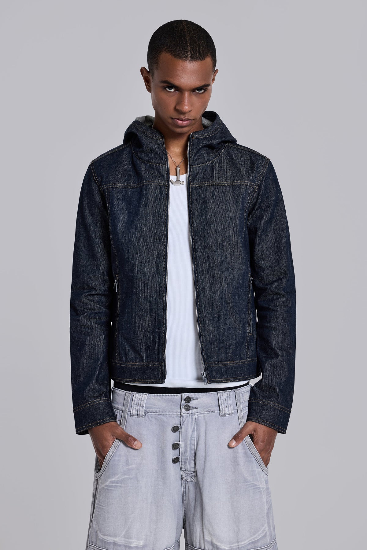 Indigo Bedrock Denim Jacket