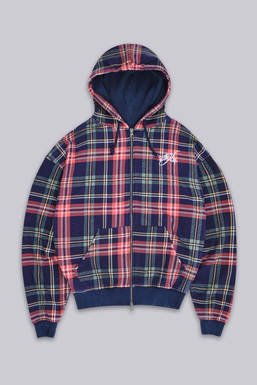 Adrenaline Oversized Checked Hoodie.