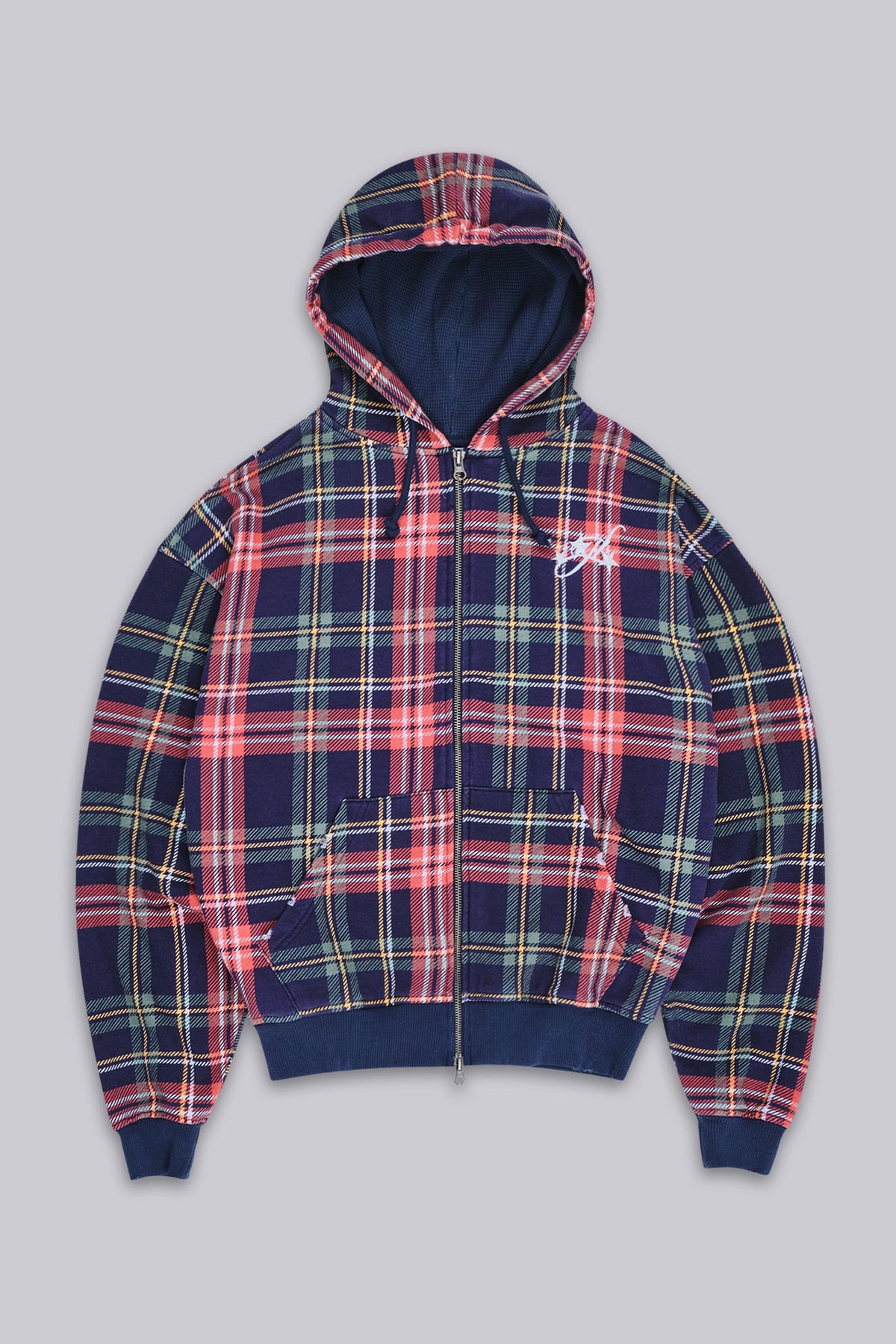 Adrenaline Oversized Checked Hoodie.