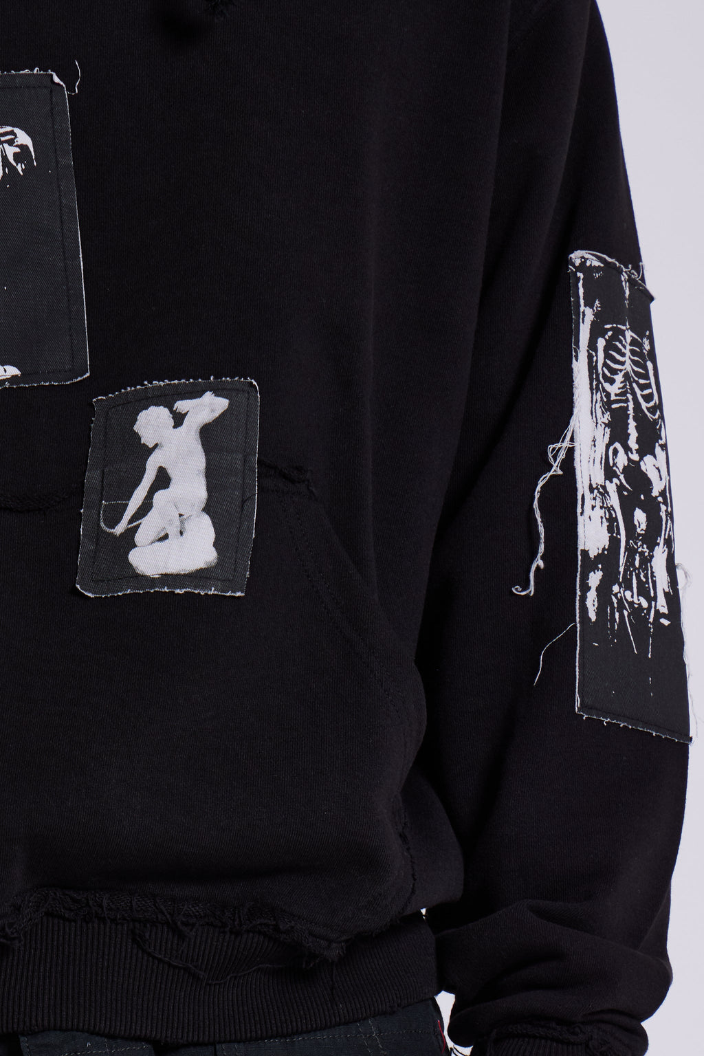 Black Devoted Patch Hoodie
