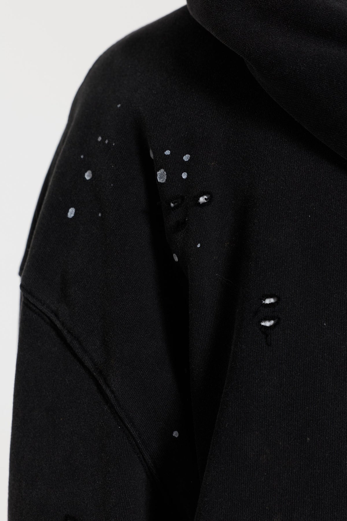Sun Faded Waffle Zip Hoodie – Negro Lavado