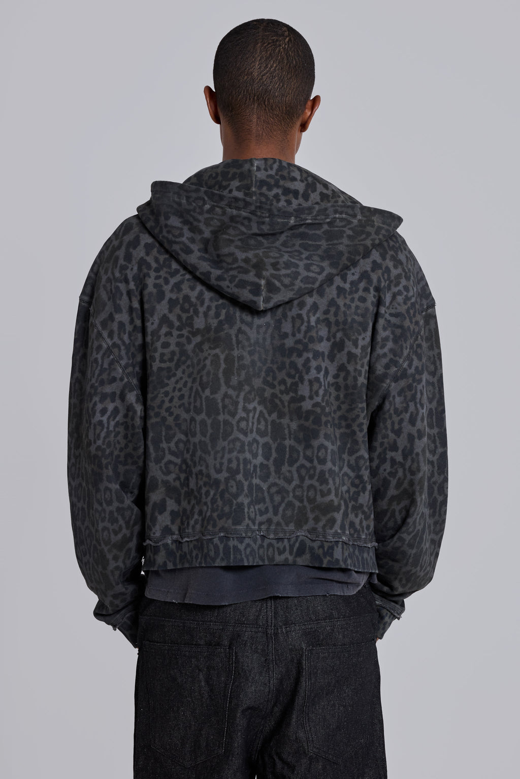 Charcoal Leopard Monster Hoodie