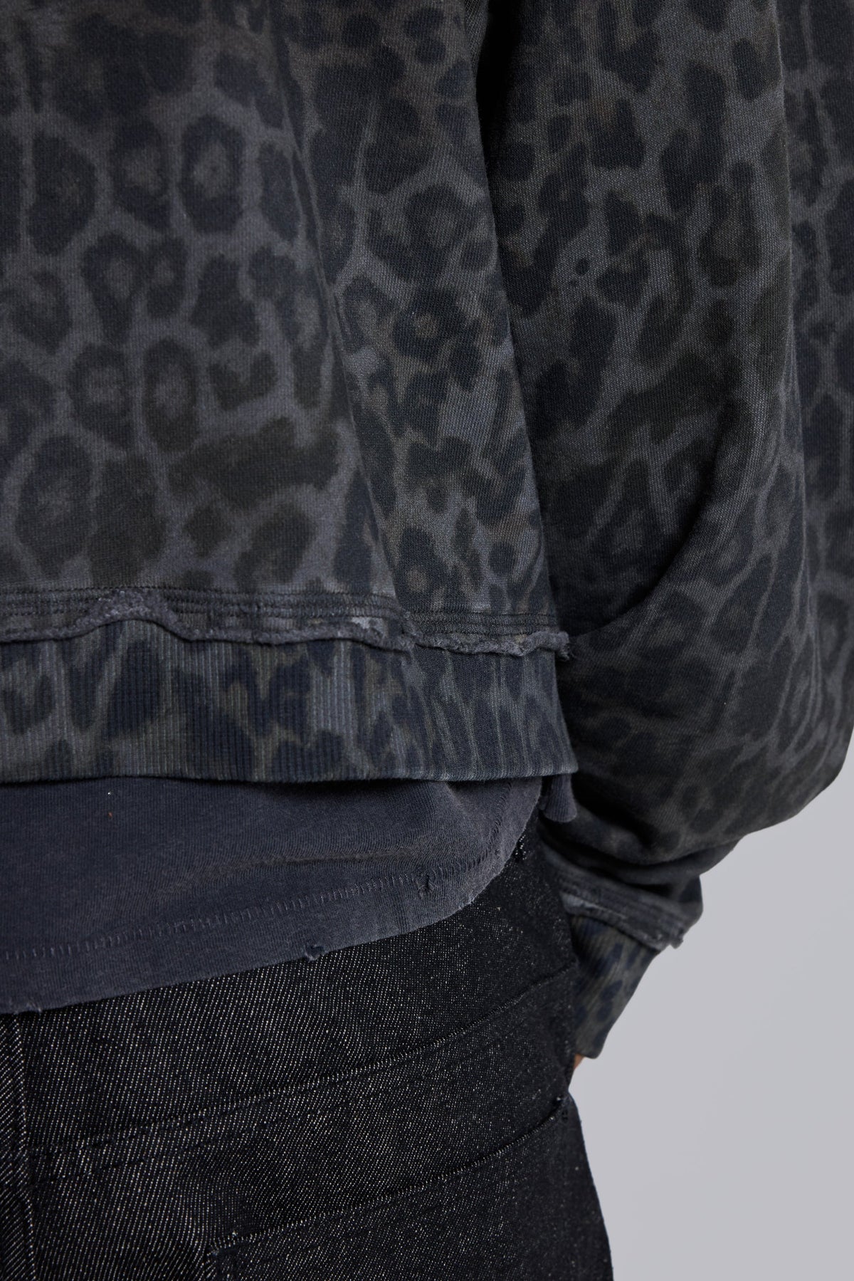 Charcoal Leopard Monster Hoodie