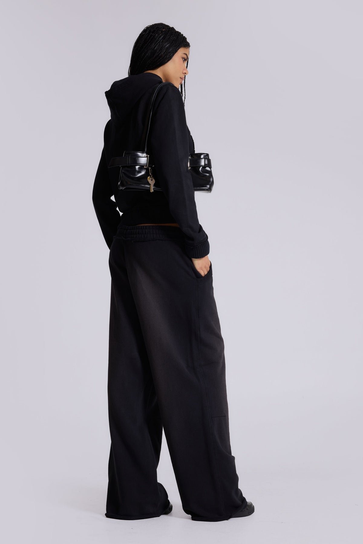 Black Baggy Monster Joggers