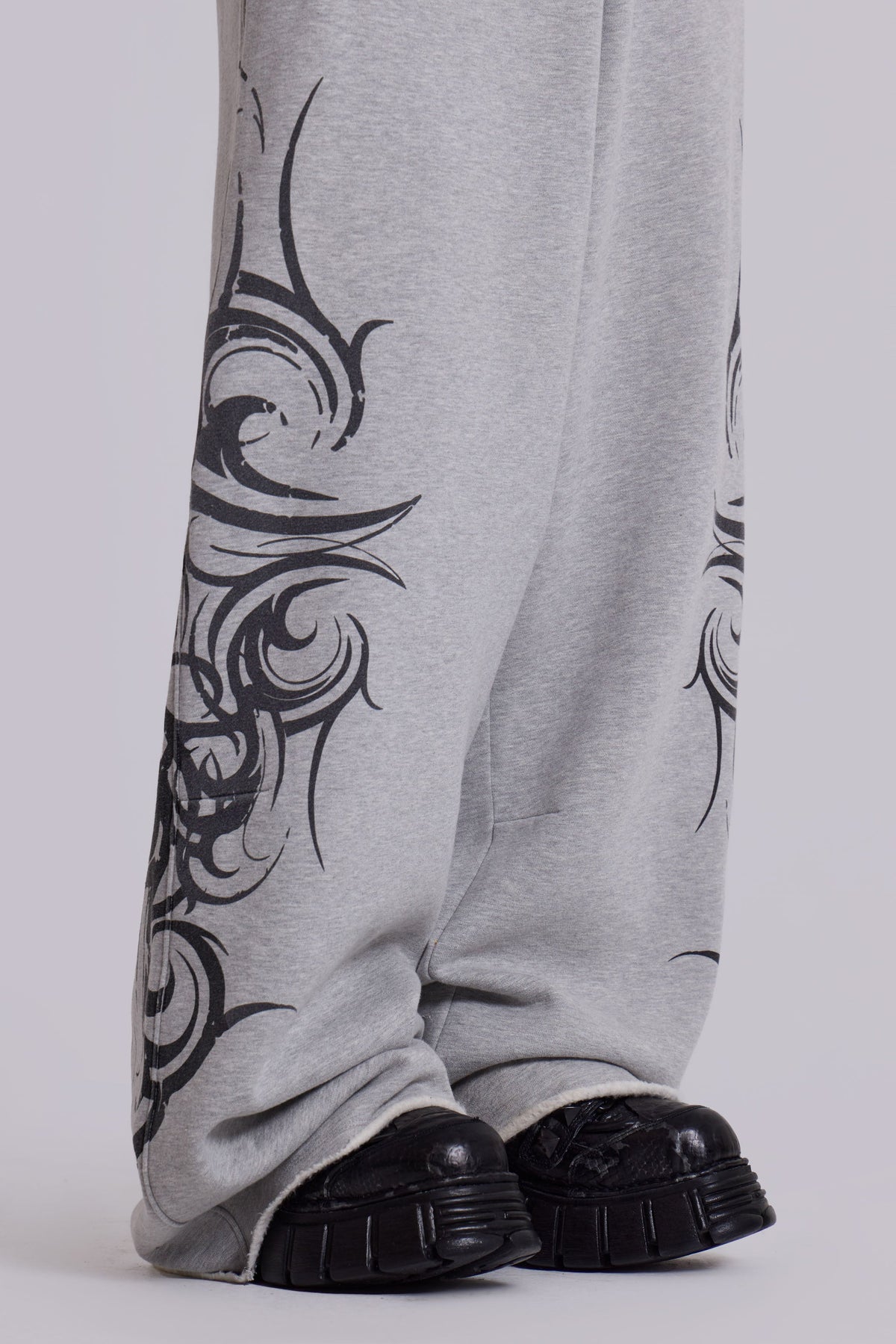 Grey Baggy Blade Joggers