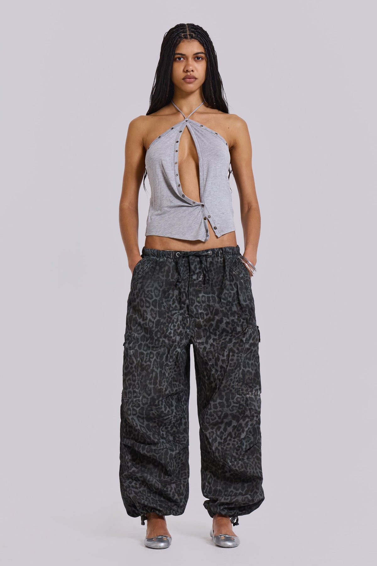 Zeila Cut Out Drape Top
