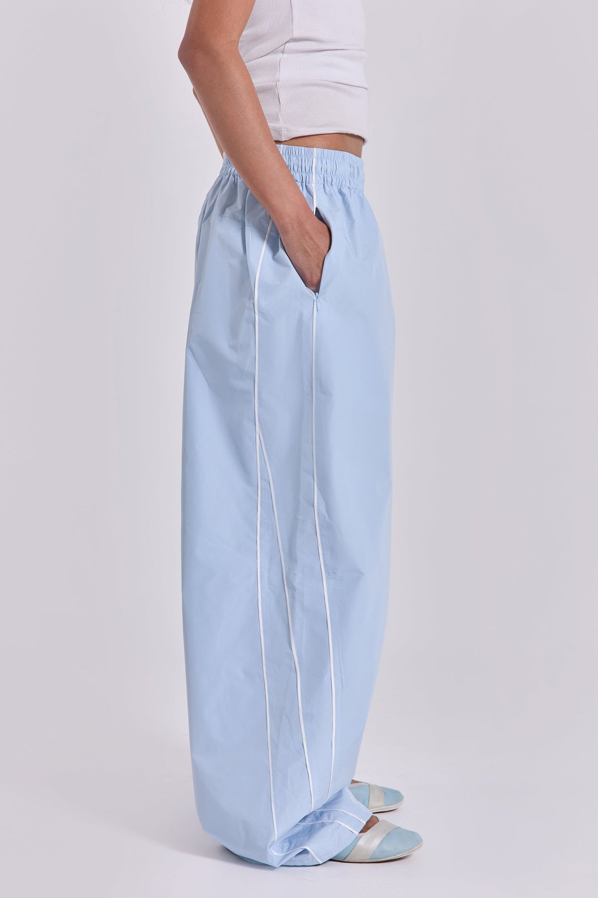 Blue Vapor Tracksuit Bottoms