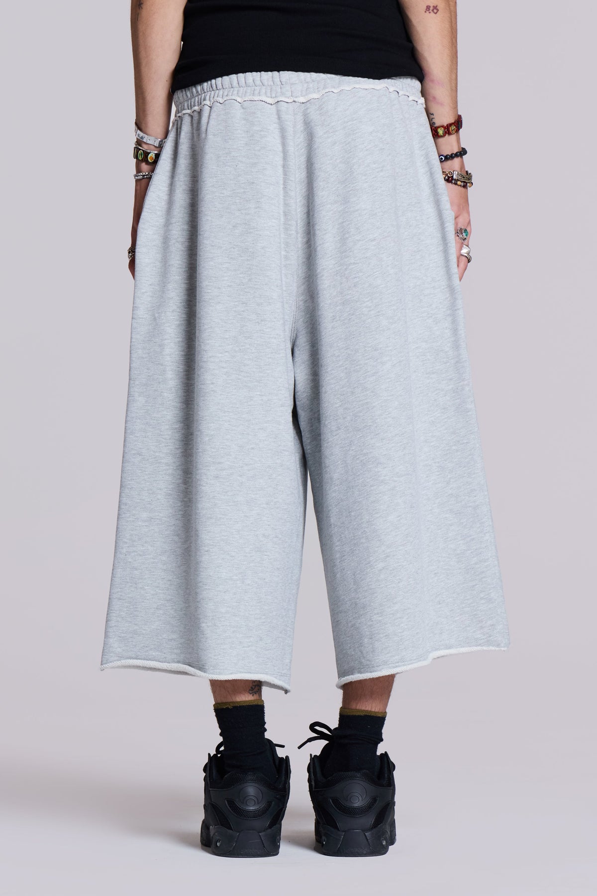 Shorts Monster 3/4 gris jaspeado