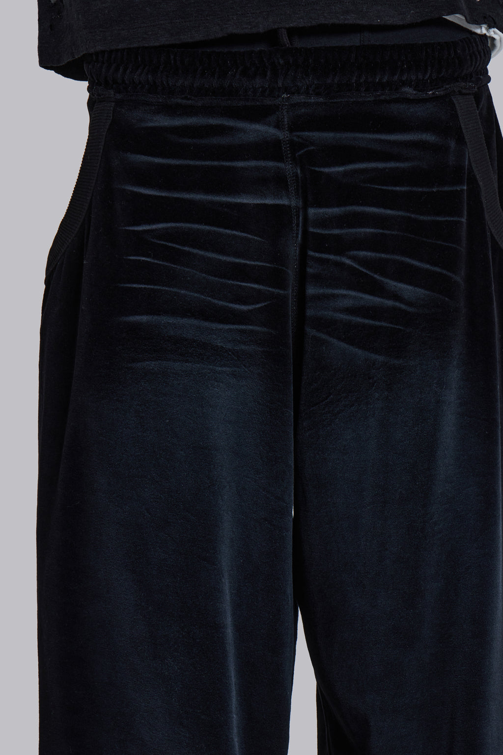 Denim Wash Velour Monster Jogger