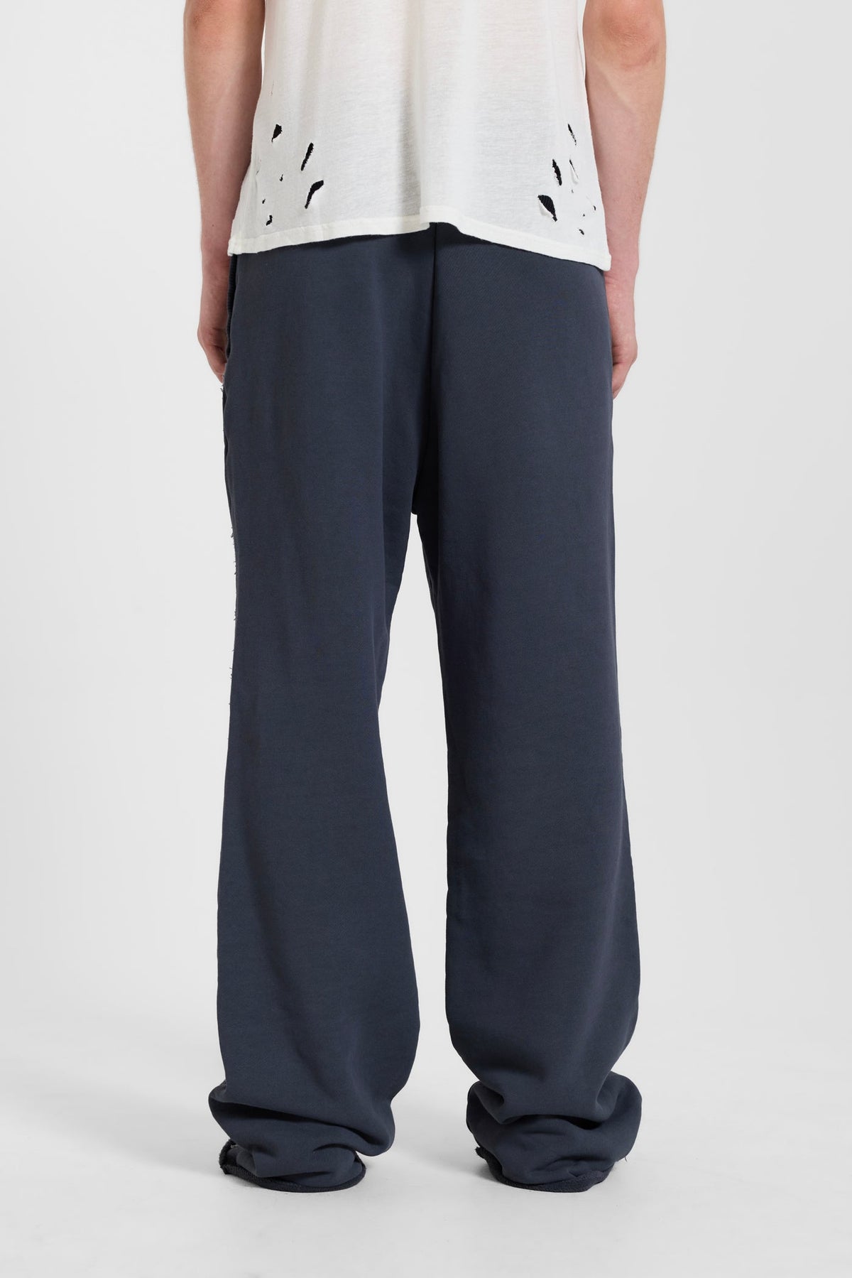 13 Stripe Straight Jogger in Charcoal