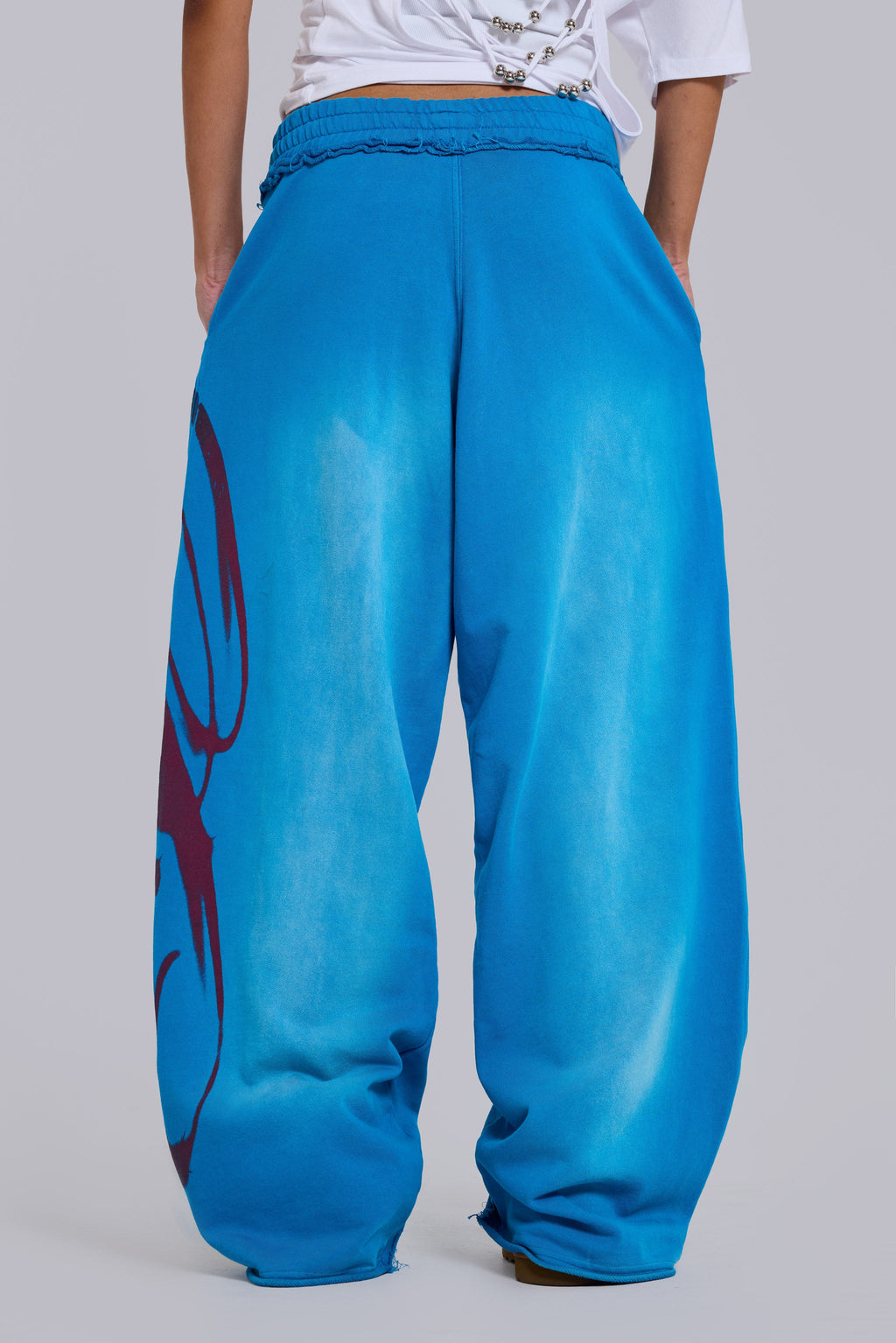 Divine Airbrush Blue Monster Joggers