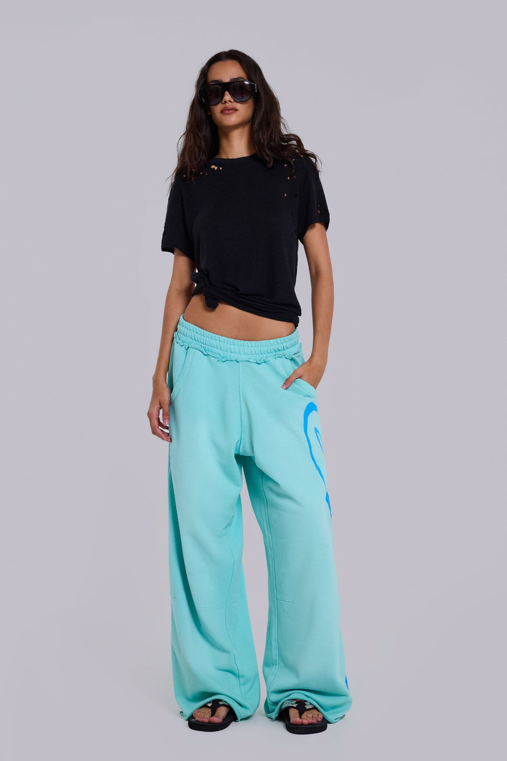 Divine Airbrush Aqua Monster Joggers