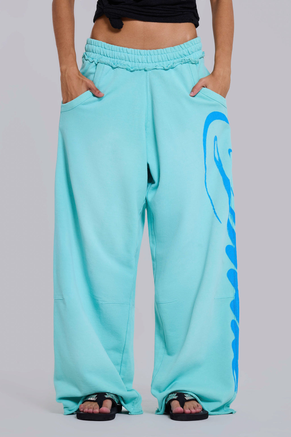 Divine Airbrush Aqua Monster Joggers