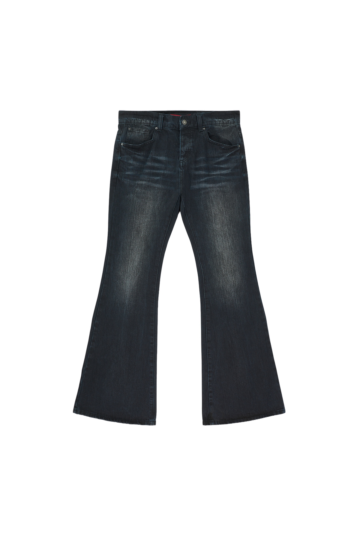 Indigo Creased Drift Bootcut Jeans