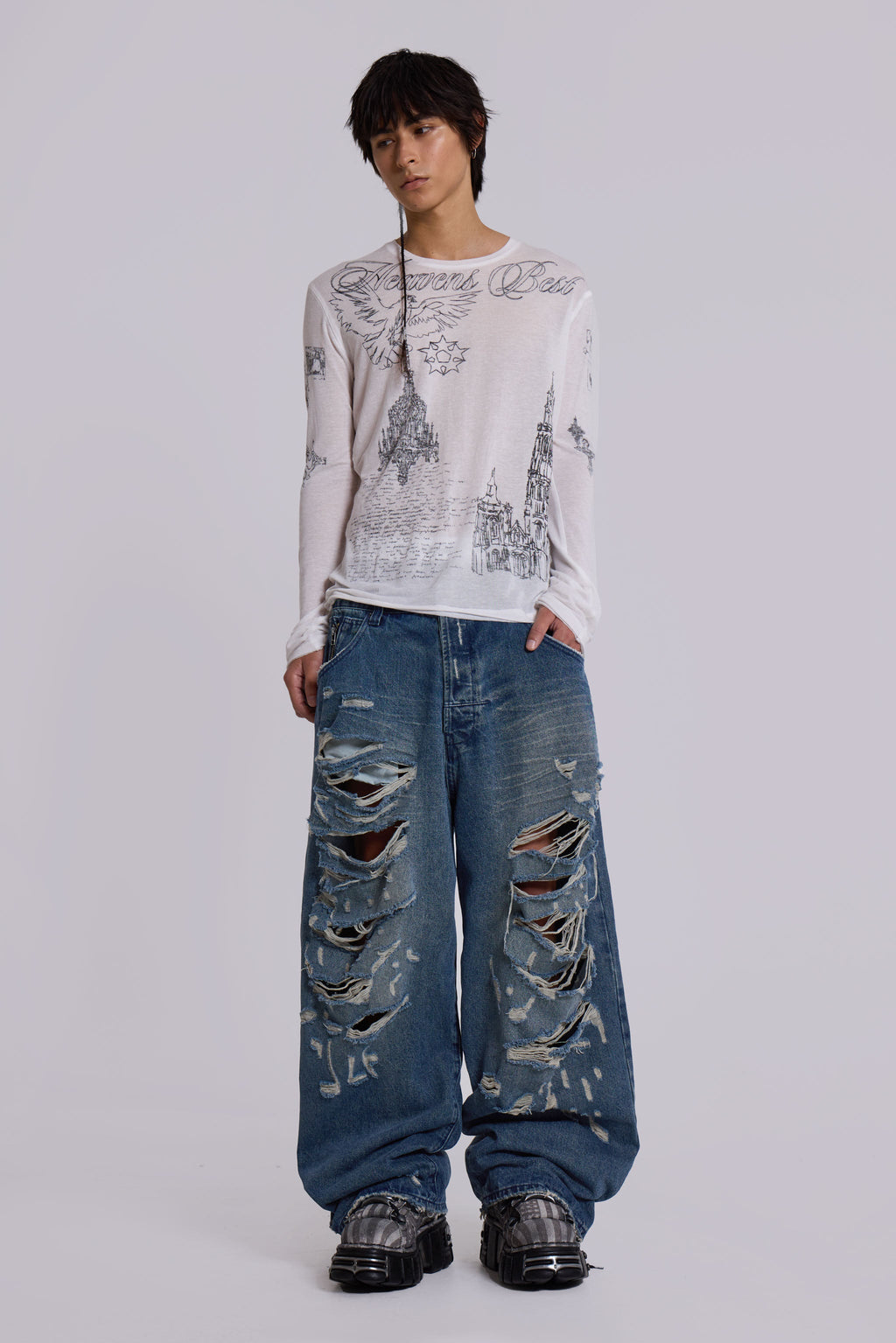 Destroyed XL Colossus Jeans