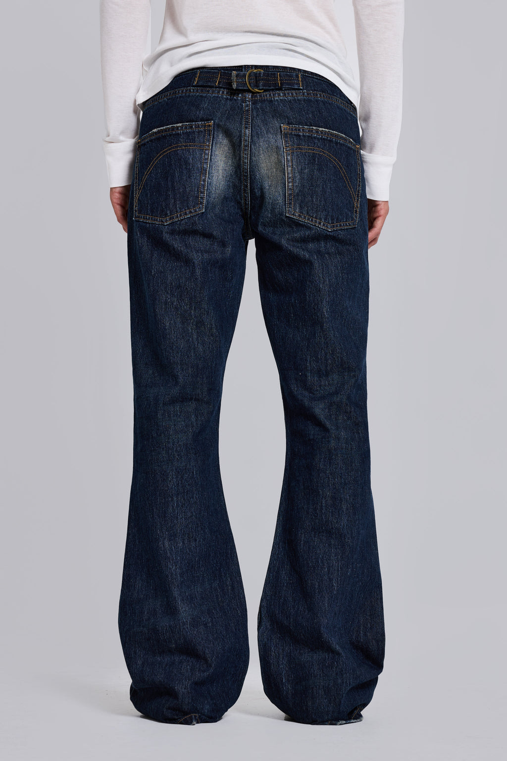 Indigo Creased Jude Bootcut Jeans