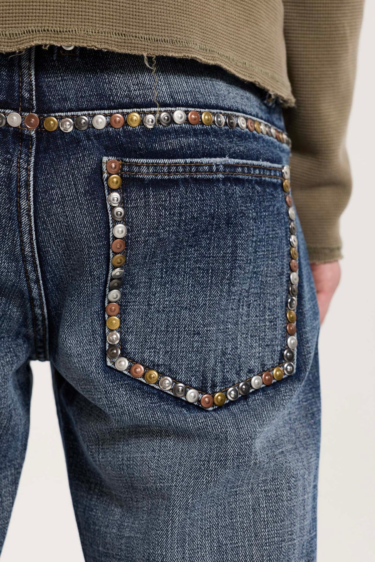 Stud Blue Jude Bootcut Jeans