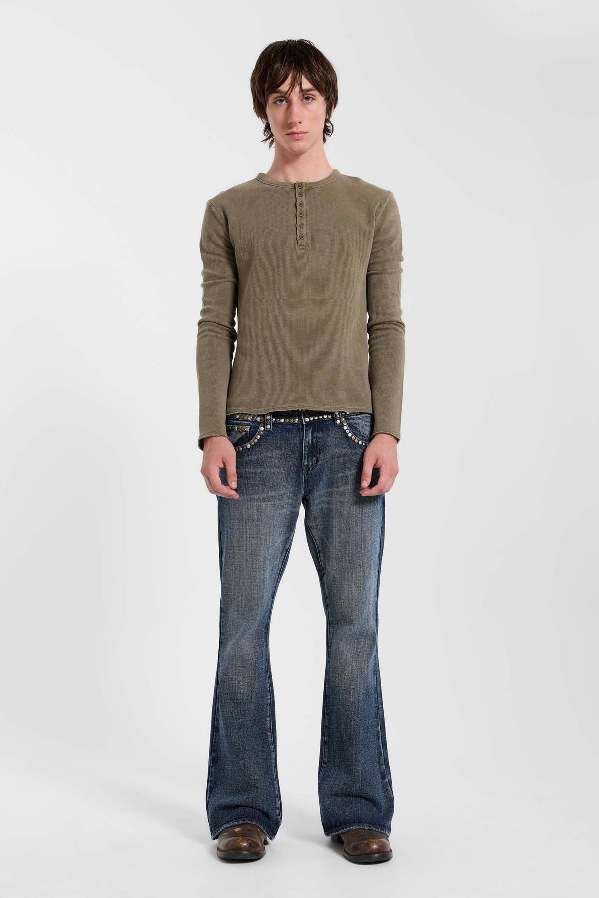 Stud Blue Jude Bootcut Jeans