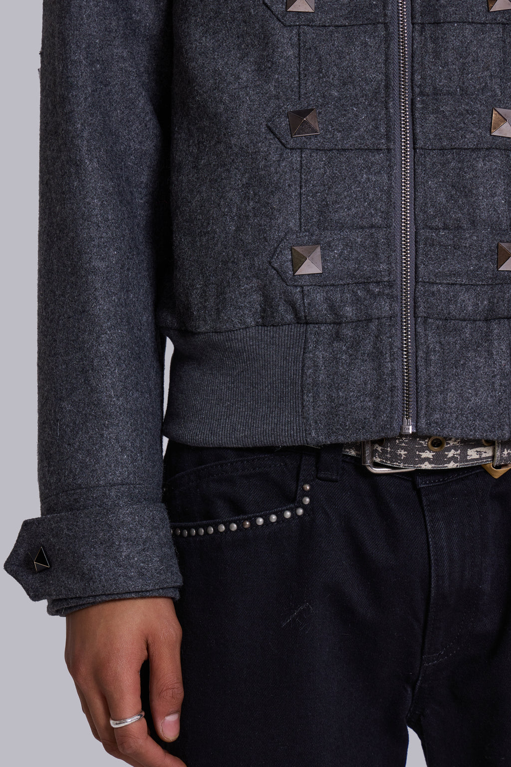 Marl Military Hooded Jacket