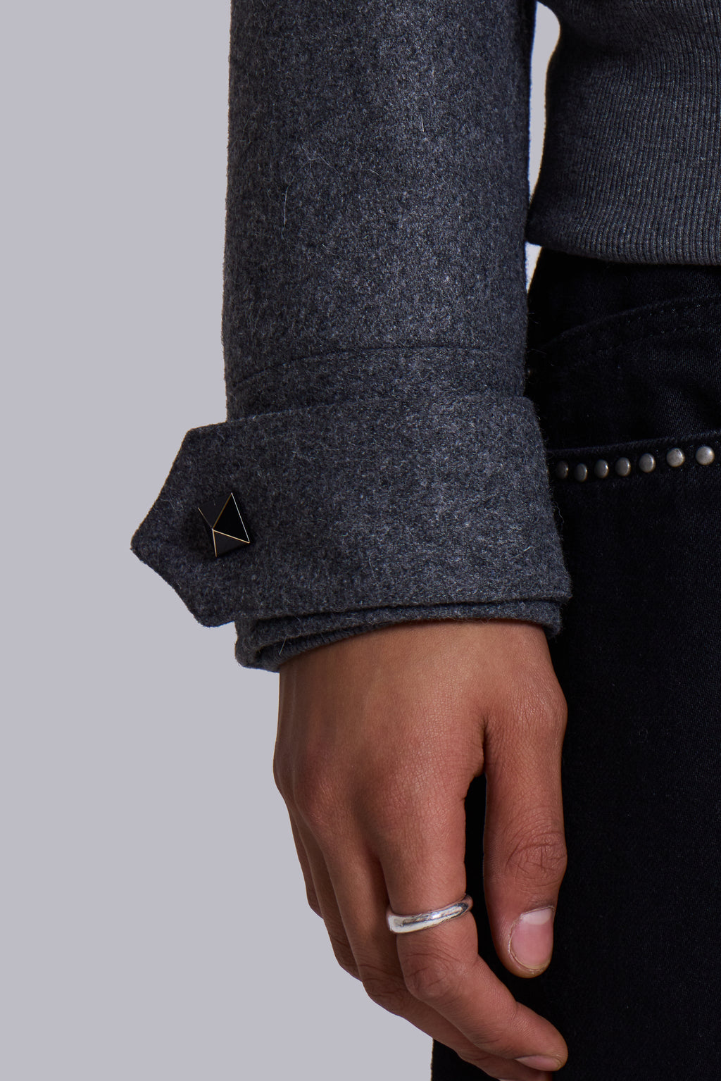 Marl Military Hooded Jacket