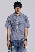 Blue Atom Checked Shirt