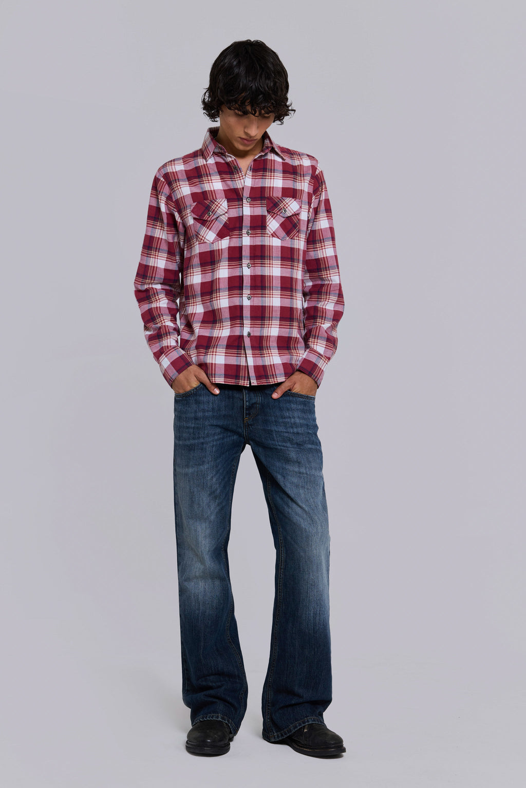 Vacation Plaid Fitted Shirt