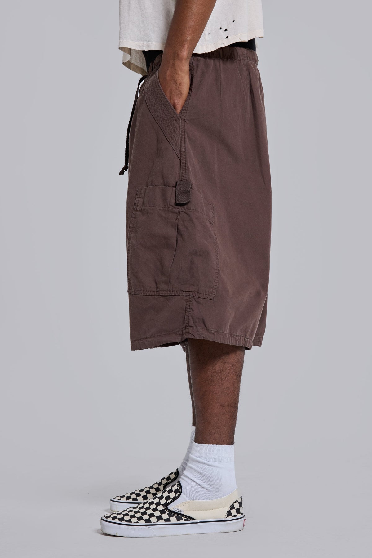 Shorts baggy Cargo paracaídas marrones