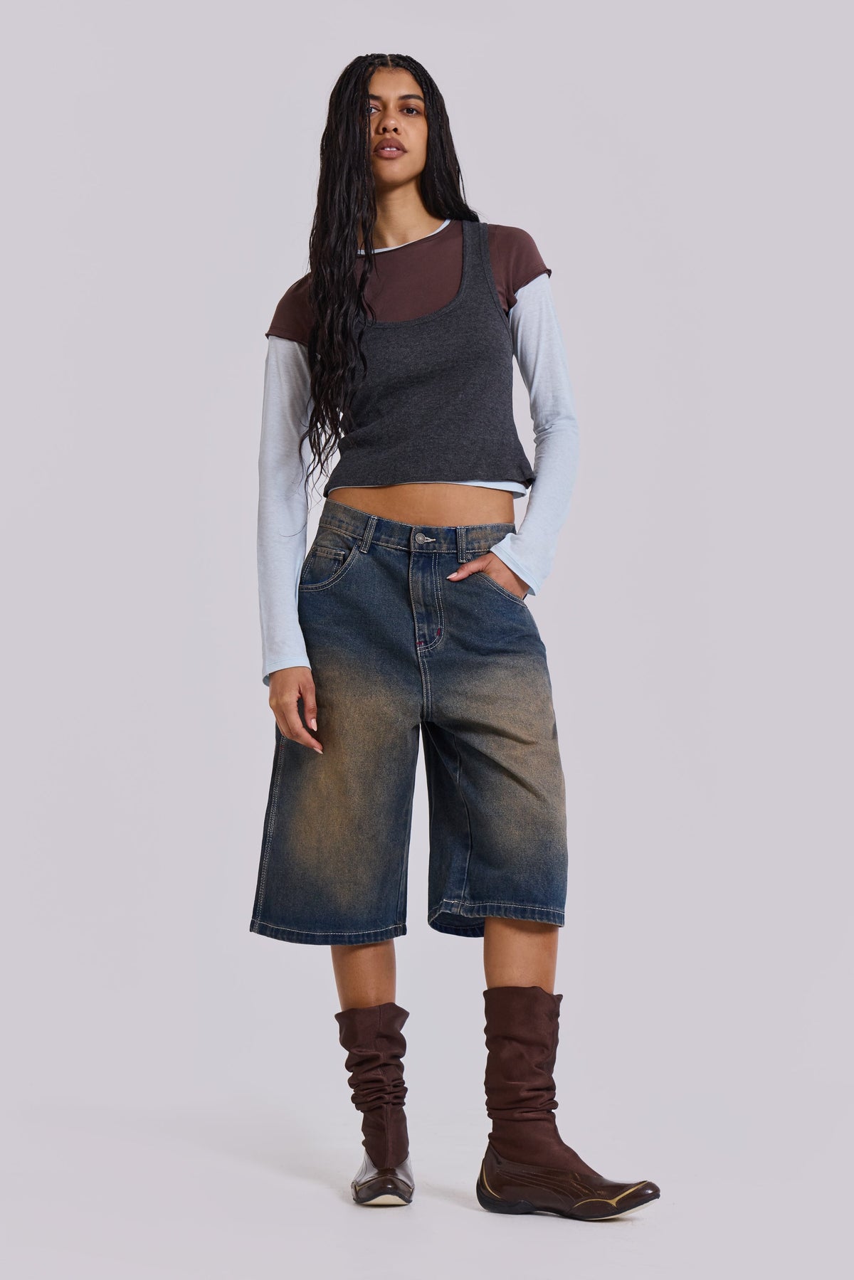 Bermudas vaqueras Bronx Fit jumbas denim