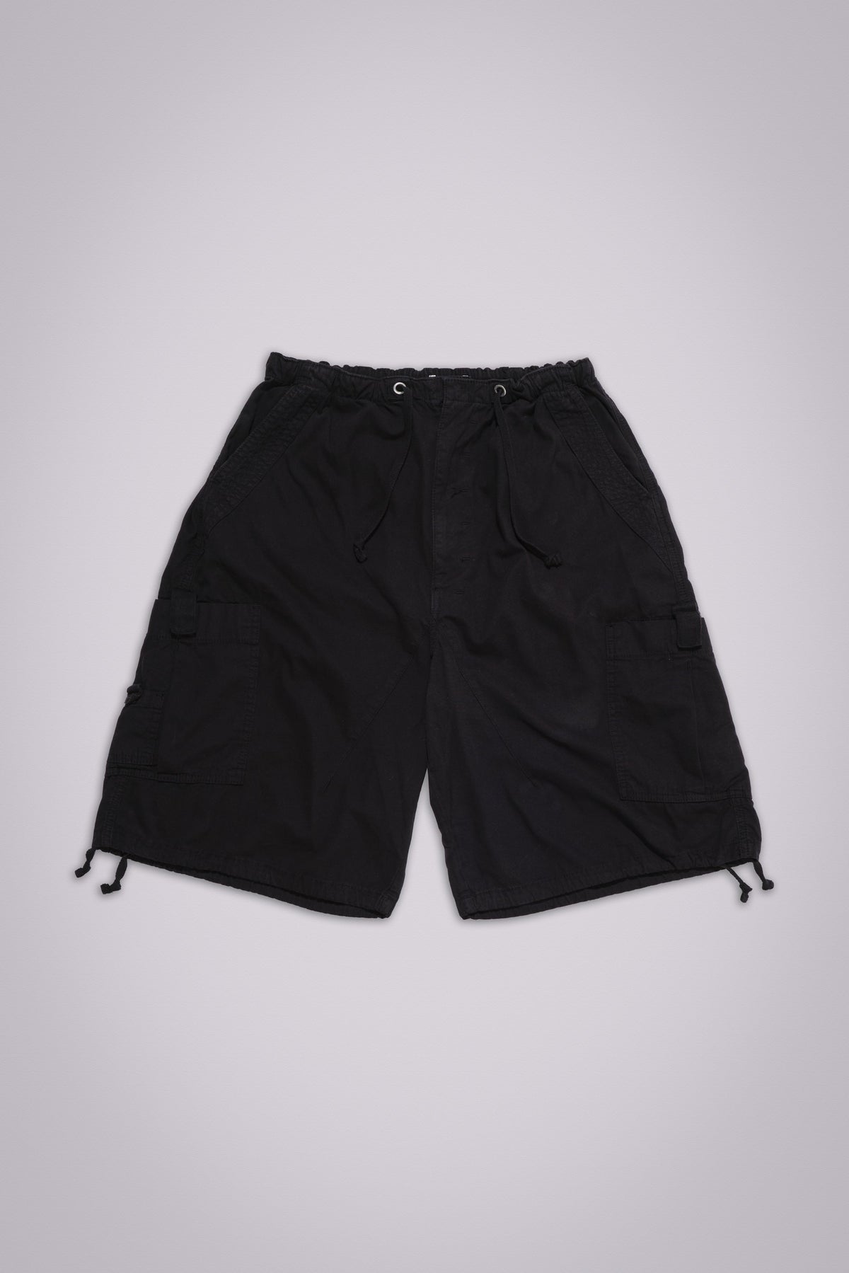 Shorts baggy Cargo paracaídas negros