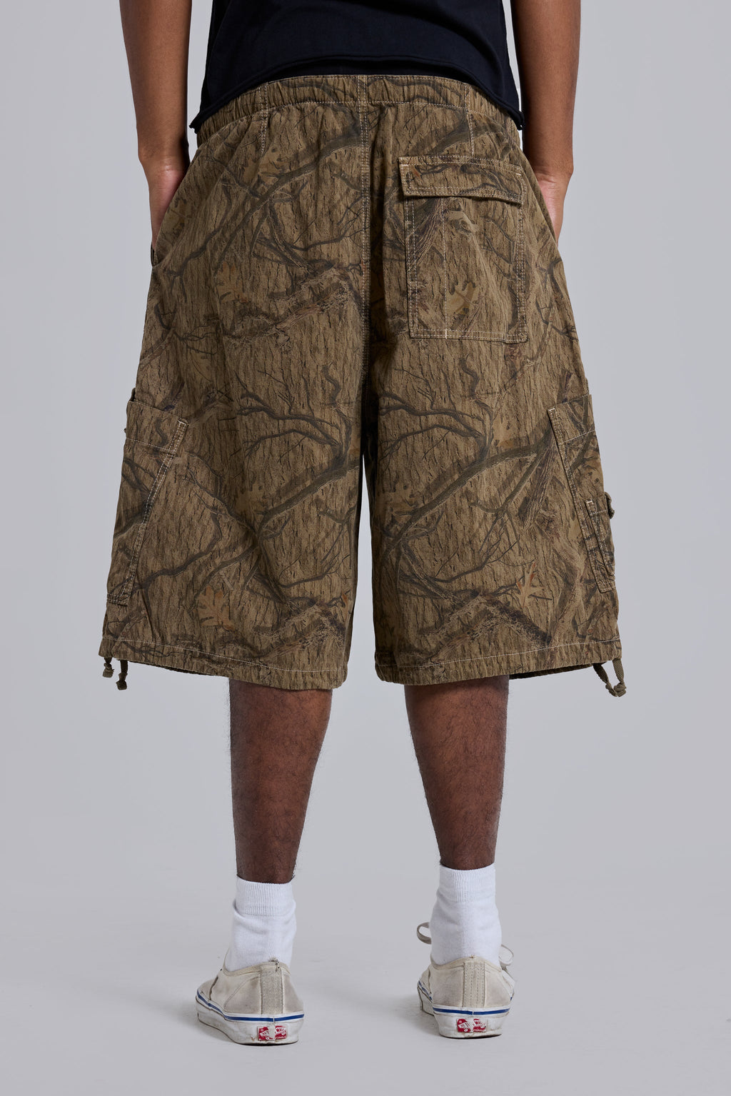 Forest Camo Parachute Shorts