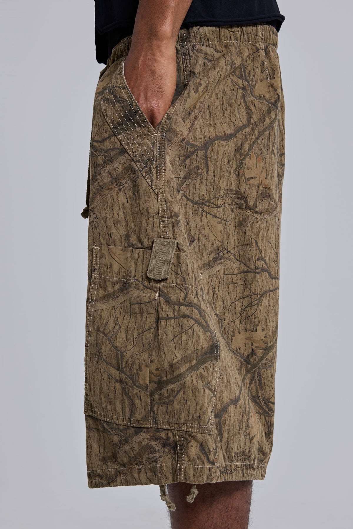 Forest Camo Parachute Shorts