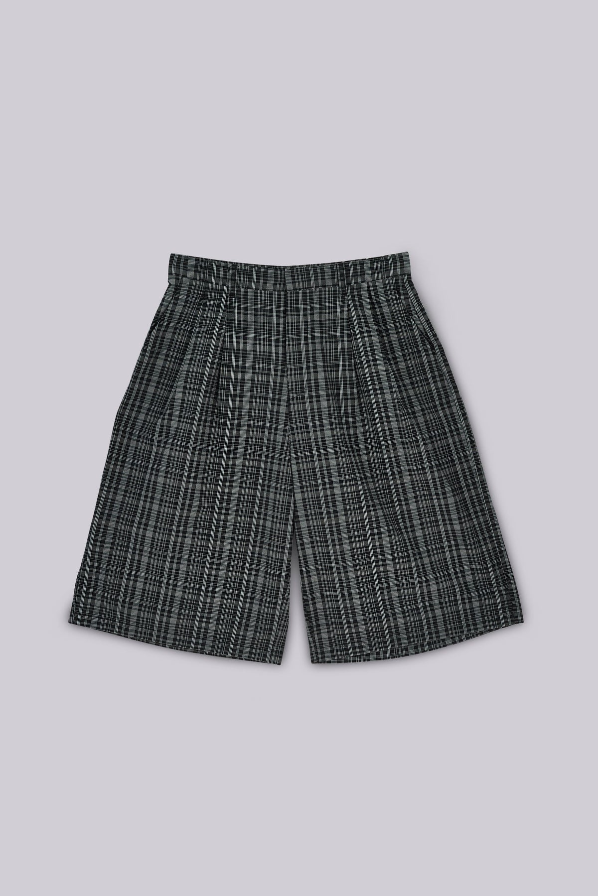Black Check Jumbo Jorts