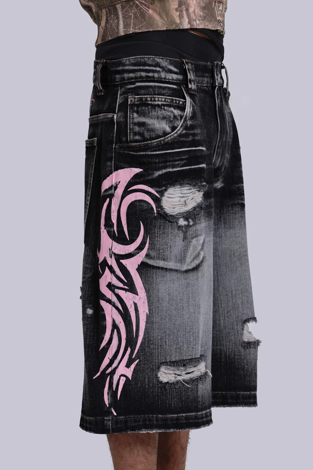 Bermudas vaqueras Blade Colossus rosa