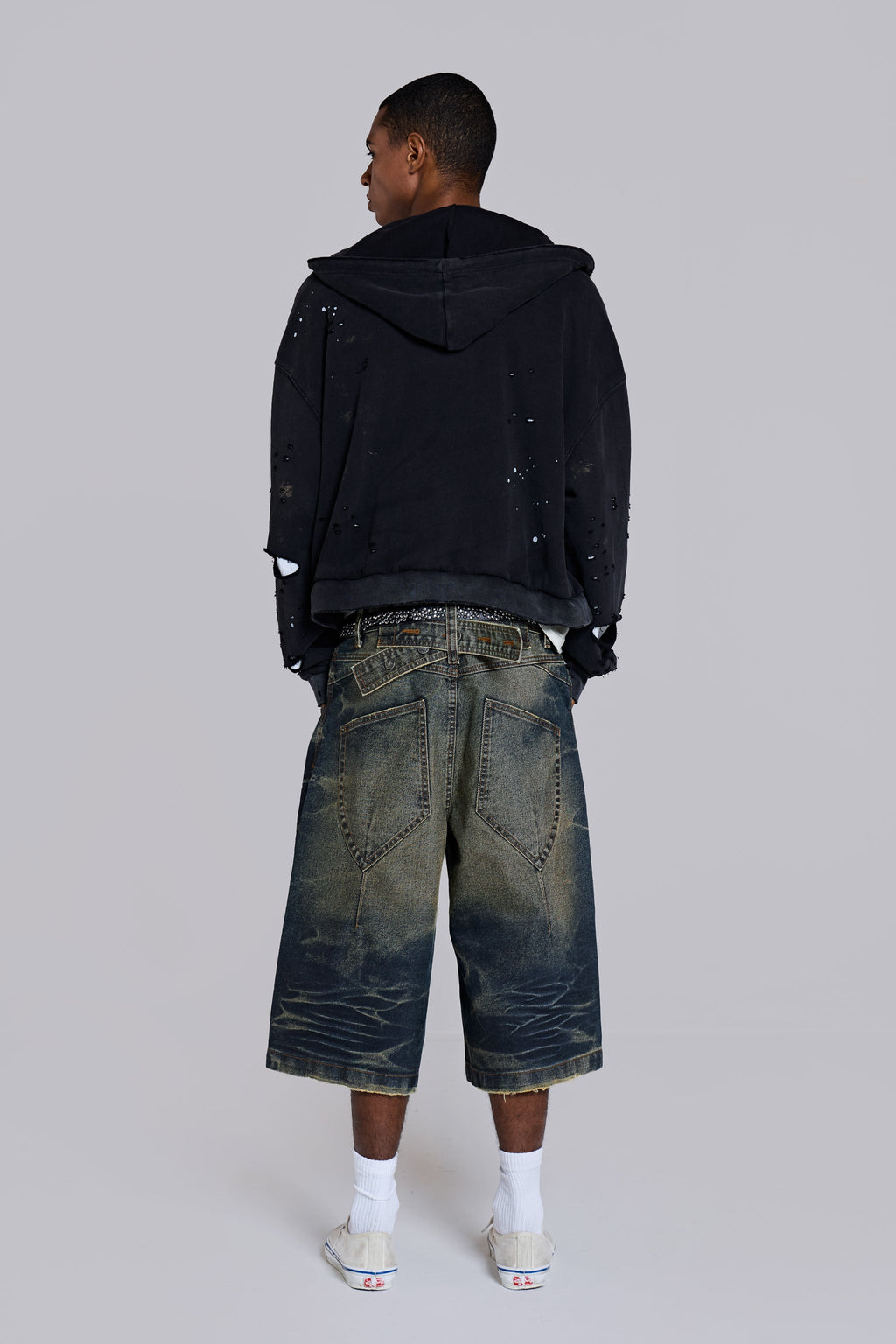 Blue Cinch Back Colossus Jorts