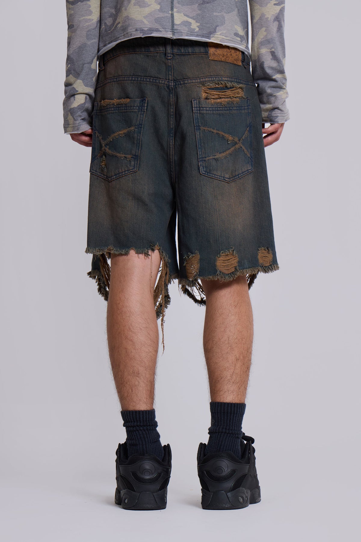 Shorts Dark Glasto vintage lavados