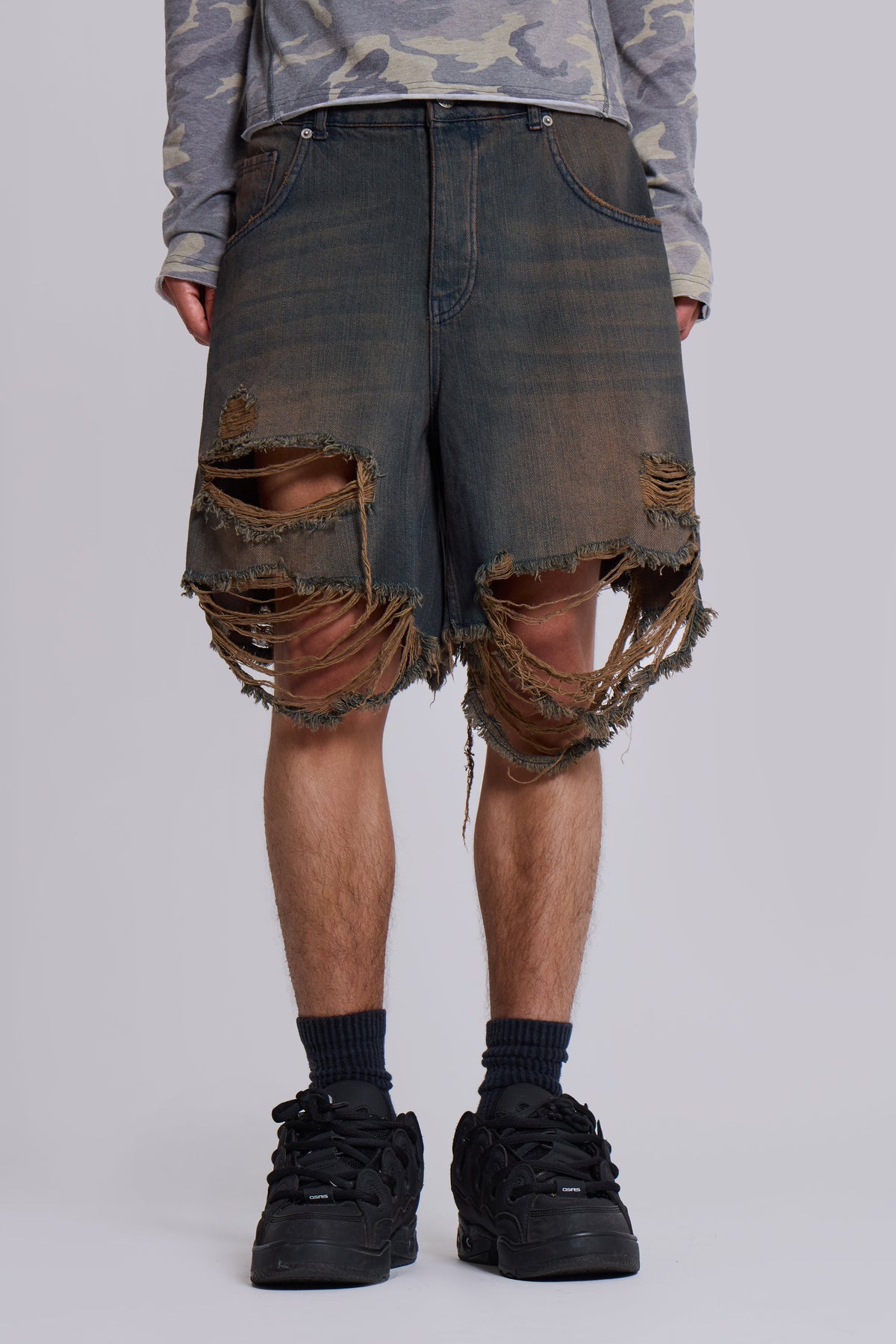 Shorts Dark Glasto vintage lavados