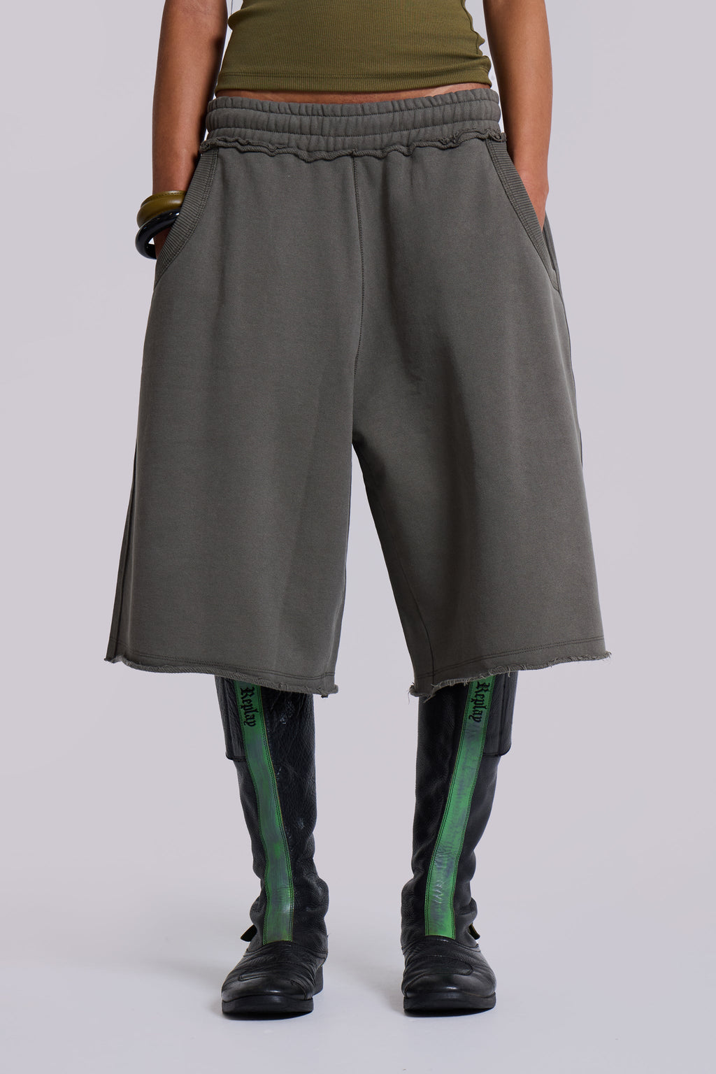 Khaki Monster Shorts