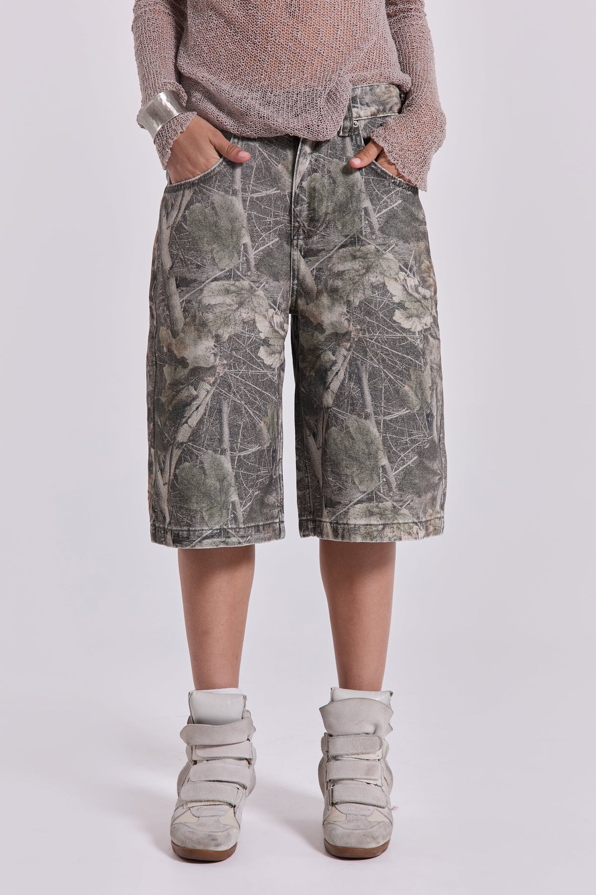 Bermudas vaqueras Woodland Colossus camuflaje