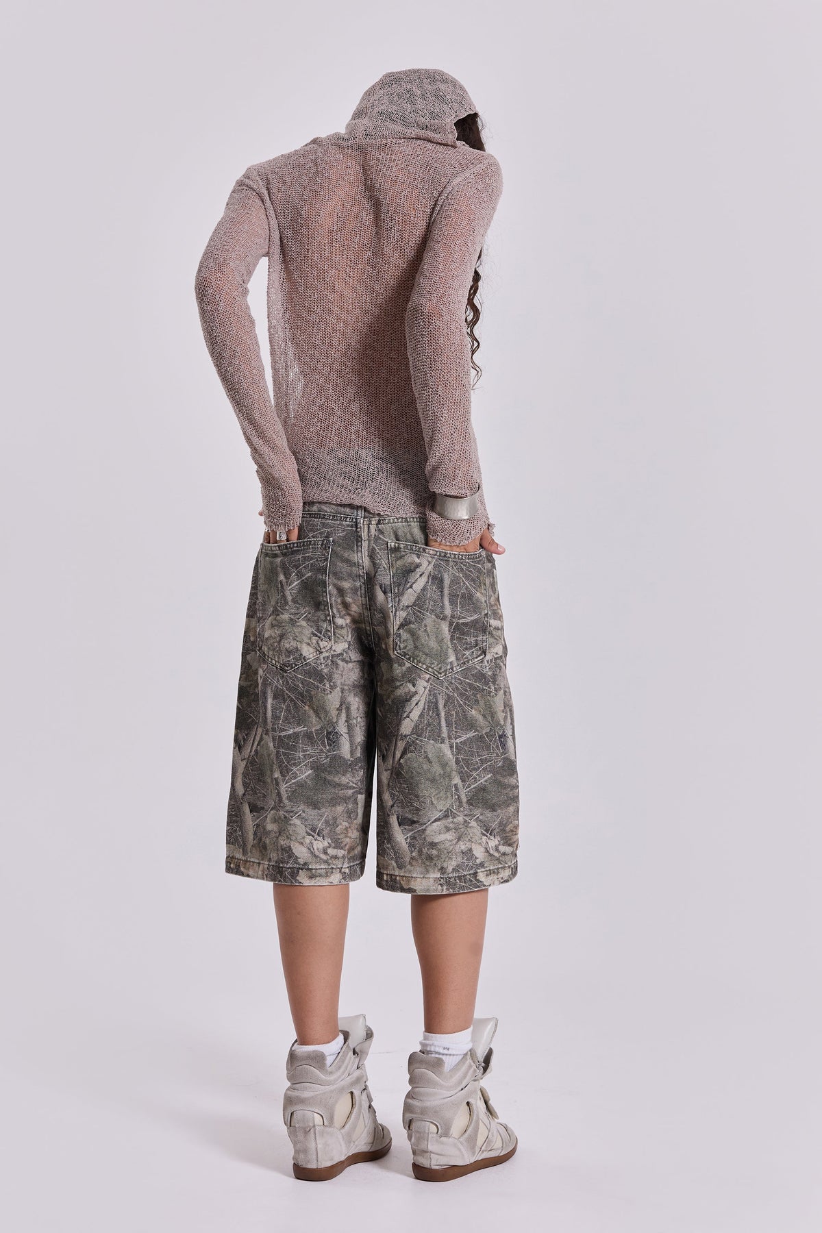 Bermudas vaqueras Woodland Colossus camuflaje