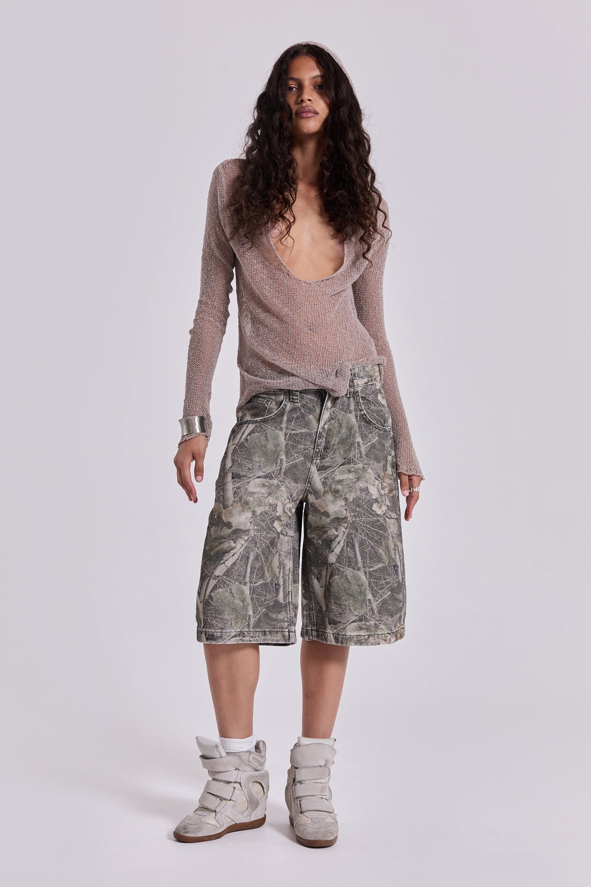Bermudas vaqueras Woodland Colossus camuflaje