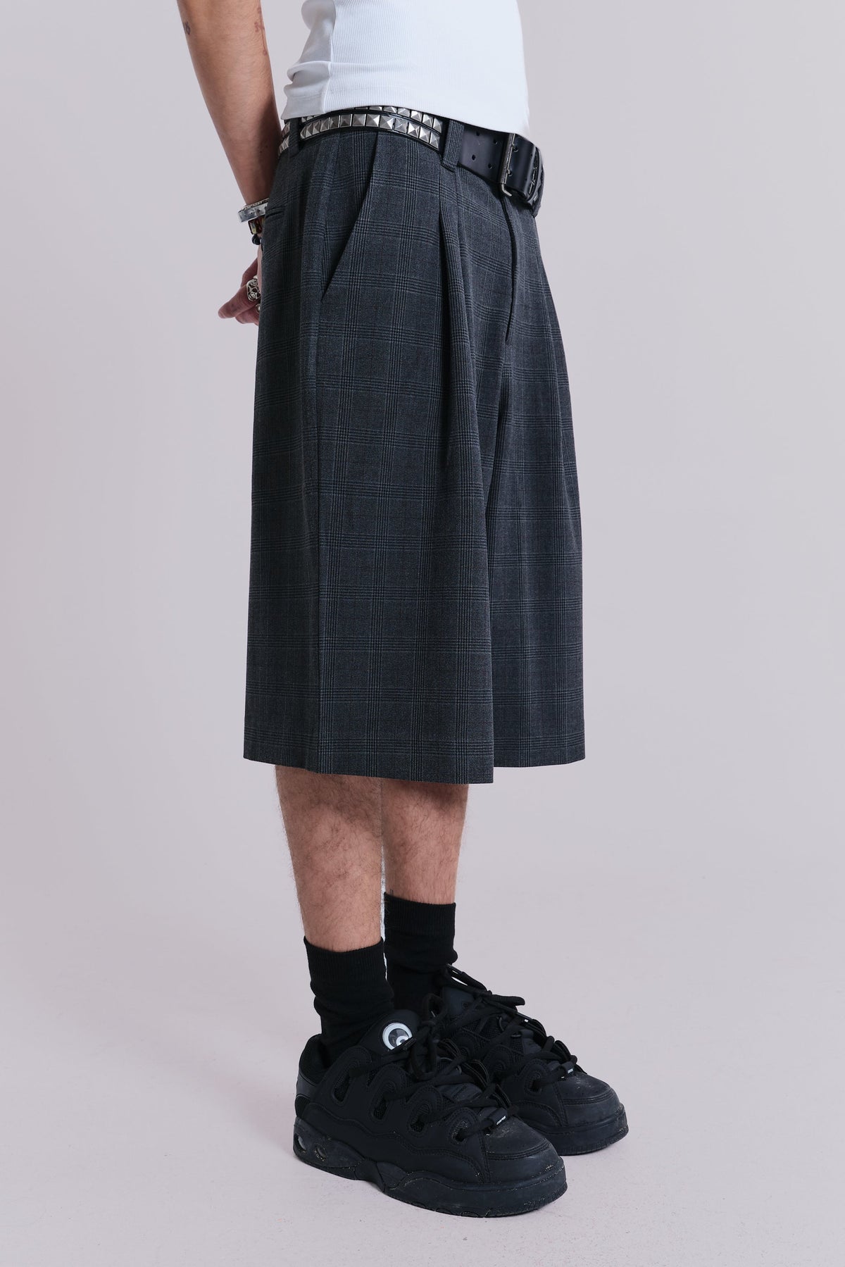 Dark Check Goliath Shorts