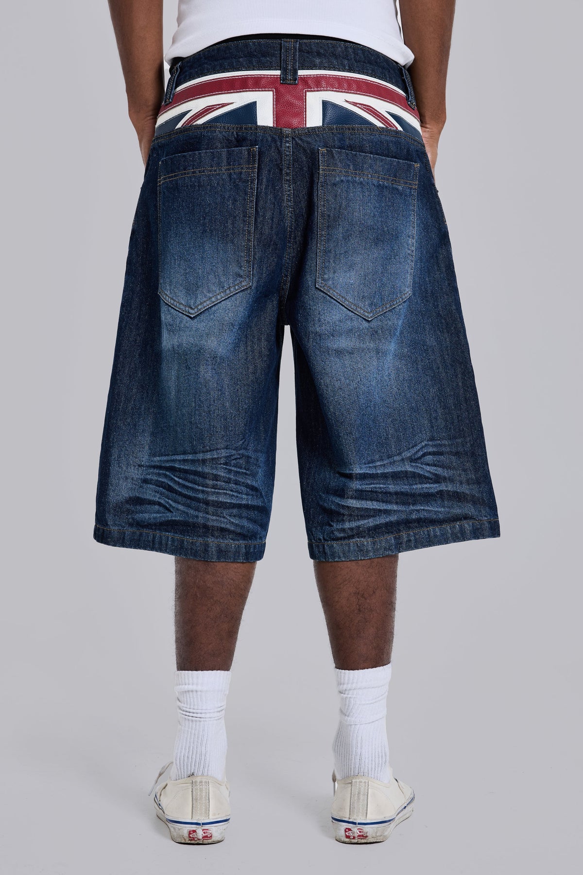 Bermudas vaqueras Union Jack Colossus índigo