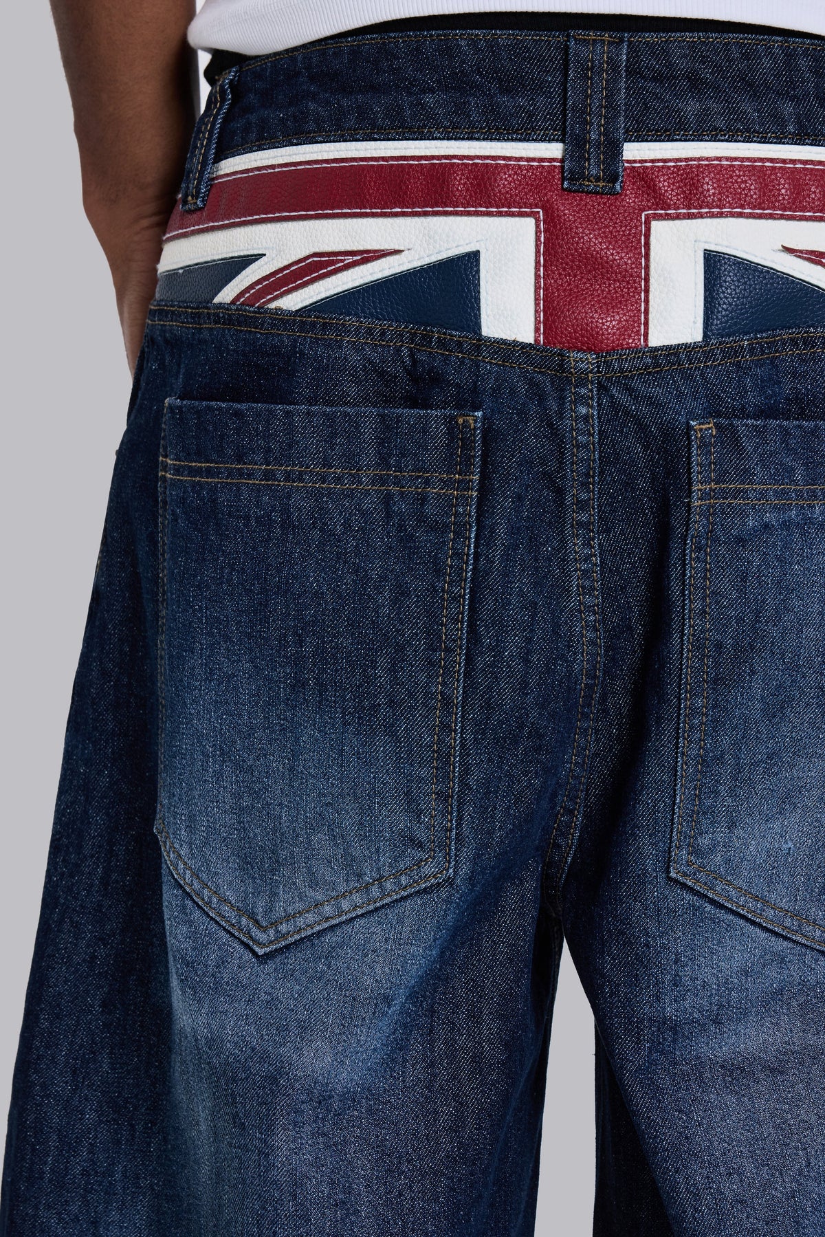 Bermudas vaqueras Union Jack Colossus índigo