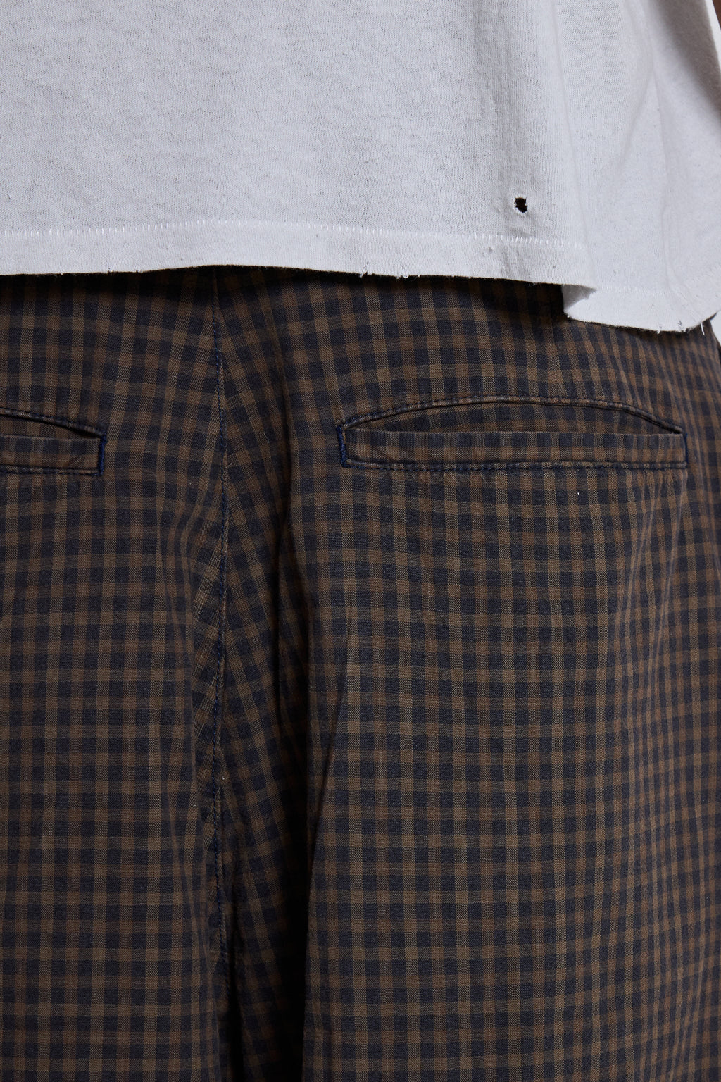 Shorts XL Goliath de cuadros marrones