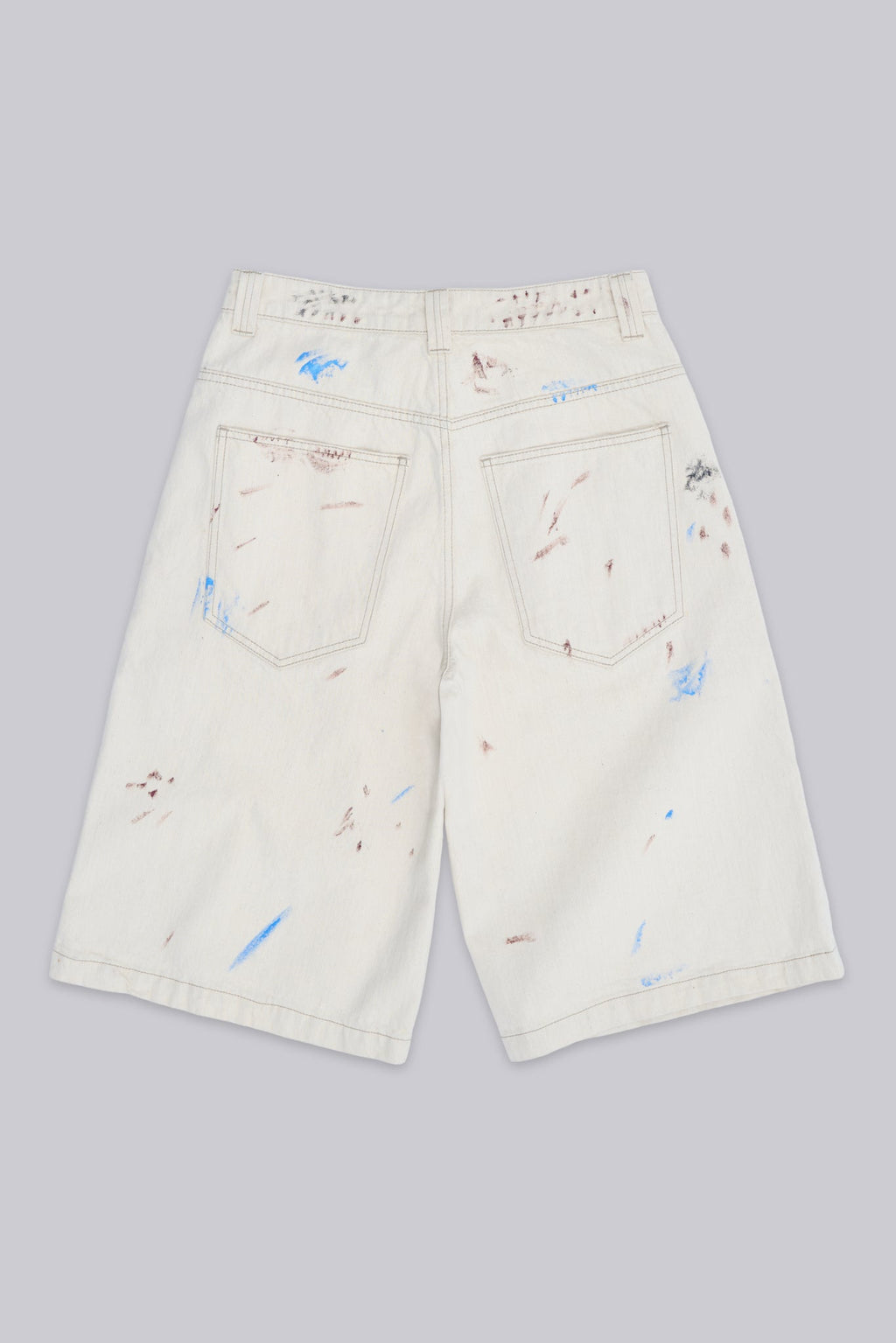 Bermudas vaqueras Colossus con pintura crudas