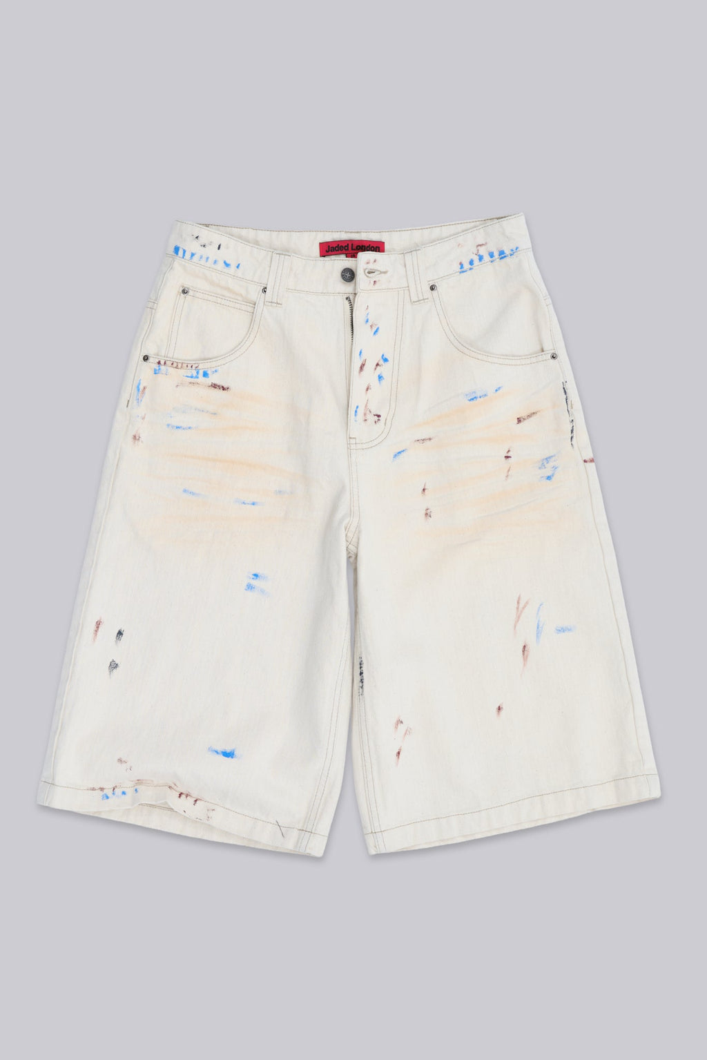 Bermudas vaqueras Colossus con pintura crudas
