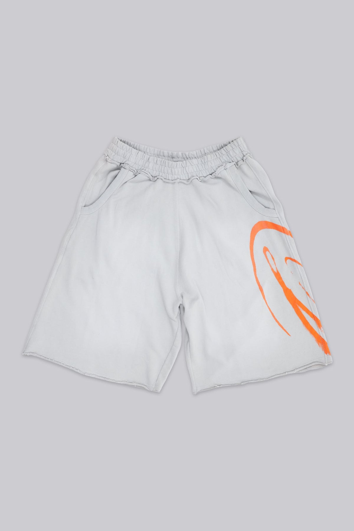 Shorts de chándal Divine Monster aerógrafos grises